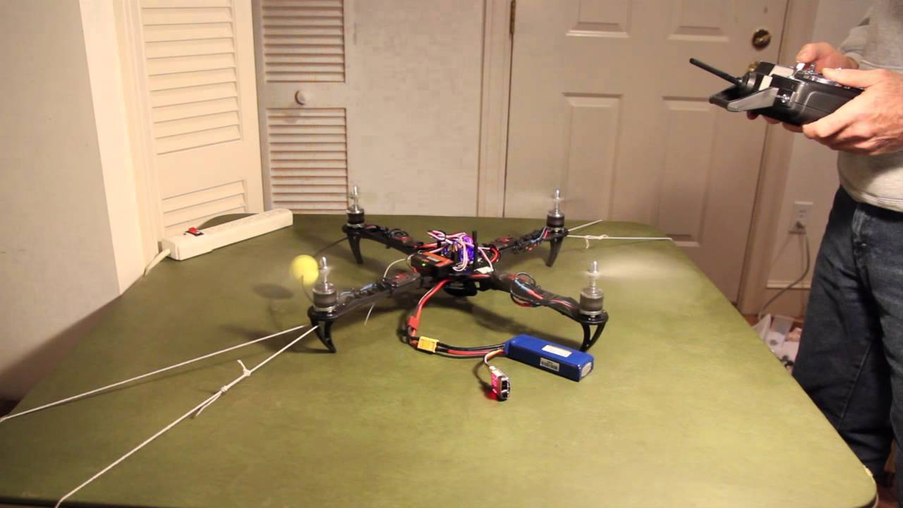 Custom Quadcopter for Under $200 – Tie Down Test