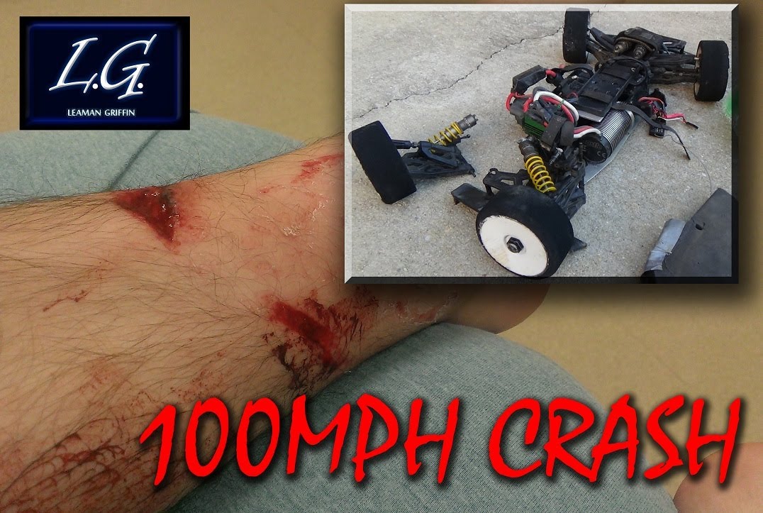 RC Car Speed Run Insane Horrible Crash flips guy over at 100mph worst ever