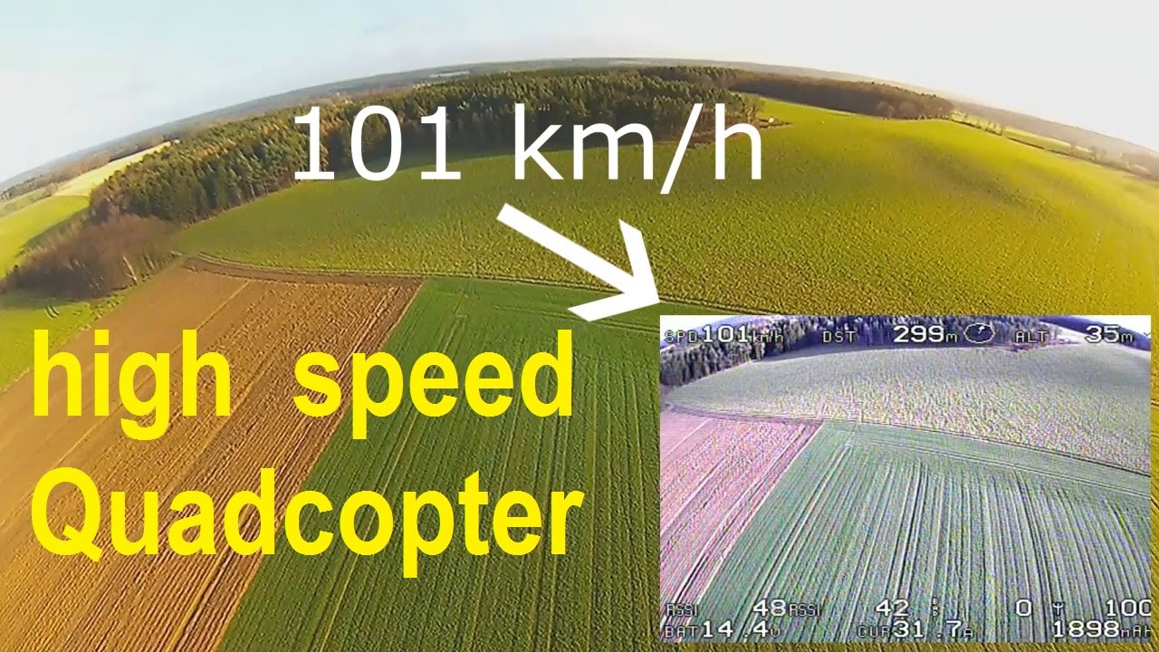 101 kmh Quadcopter High Speed FPV TBS Discovery