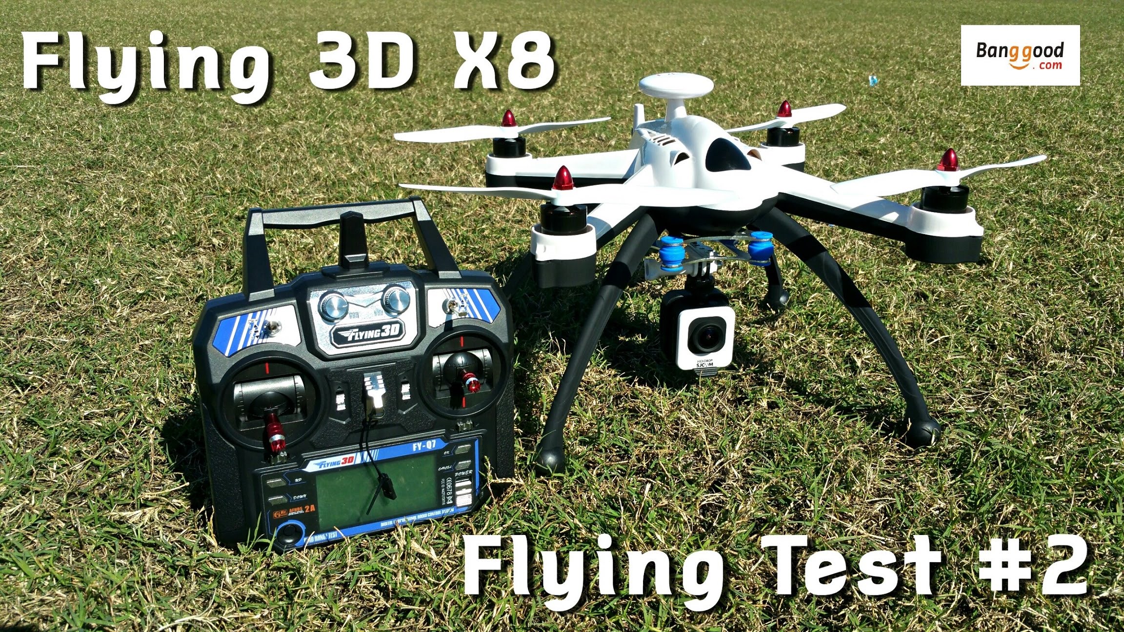 Flying 3D X8 VS. Cheerson CX-20 Quadcopter – Test # 2 with the SJCAM M10!