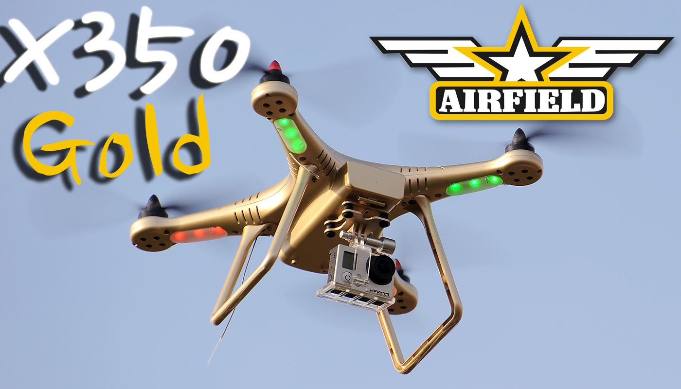 The Airfield X350 Gold Quadcopter w/GPS