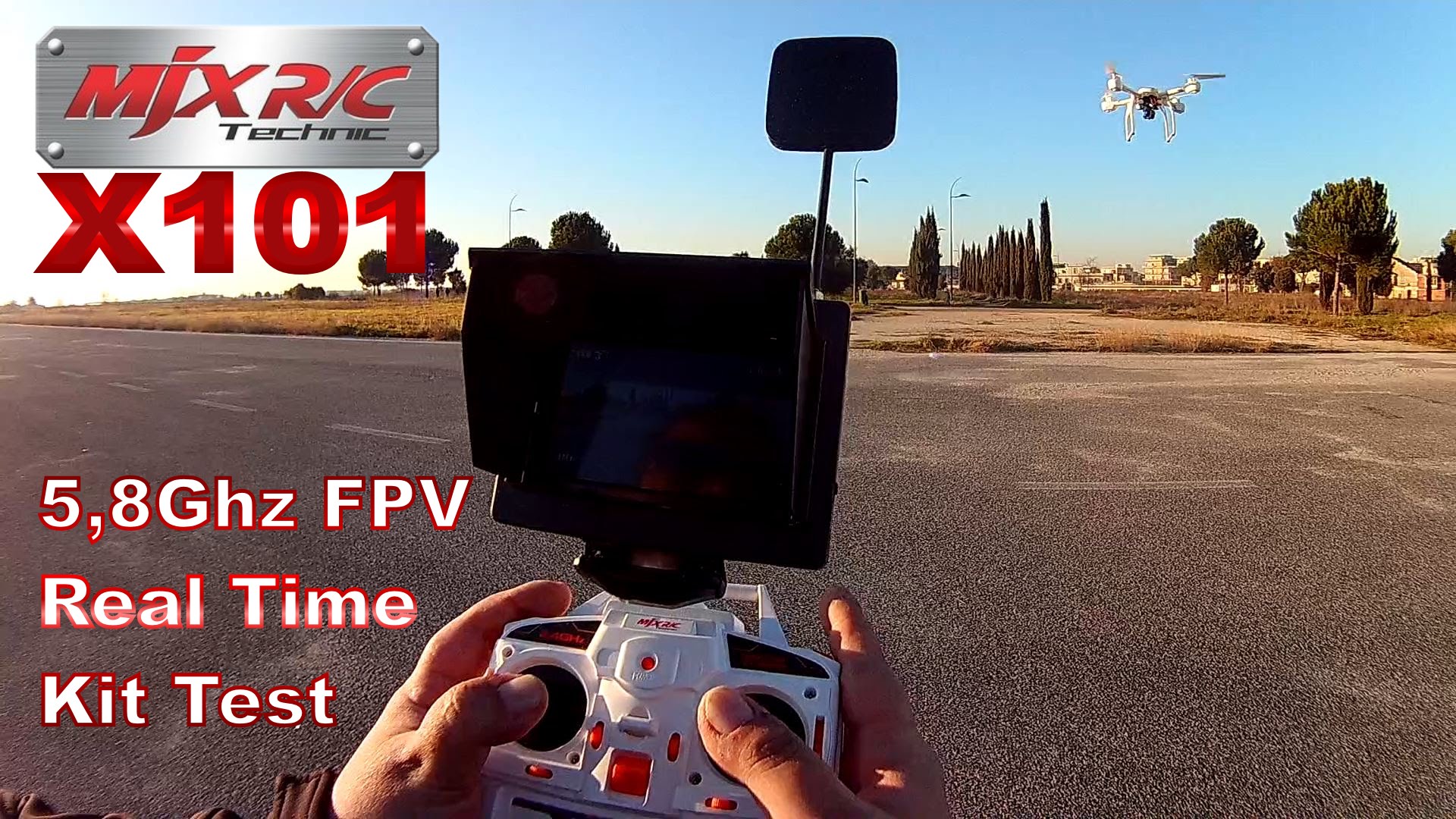215 – MJX X101 Quadcopter Drone – “Testing the Eachine 5,8Ghz FPV Real Time Video Kit” – [Sharp79]
