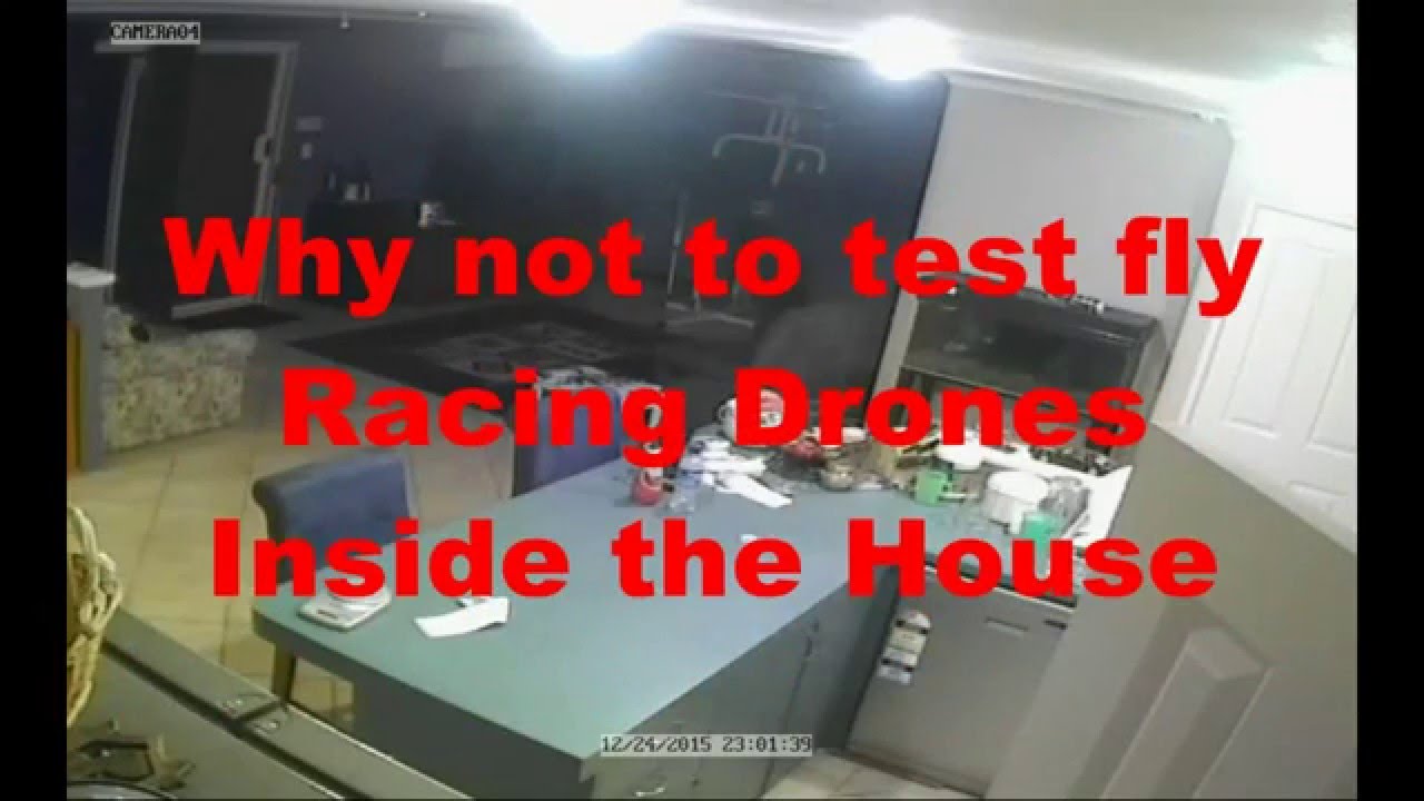 FPV Racing Drone goes nuts indoors due to setup error
