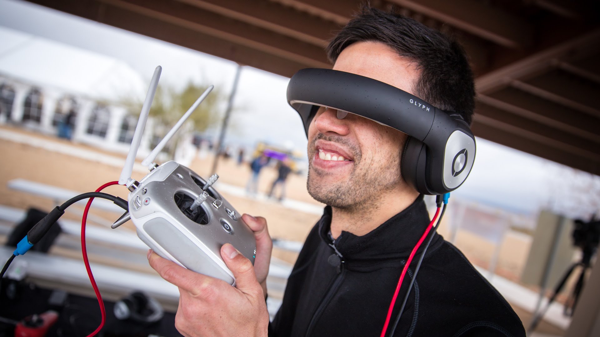 Flying FPV Drones with Avegant Glyph Retinal Headset