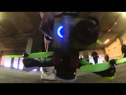 Warehouse FPV Drone Racing – Indoor SQG Style Chasing – 2300KV Cobra