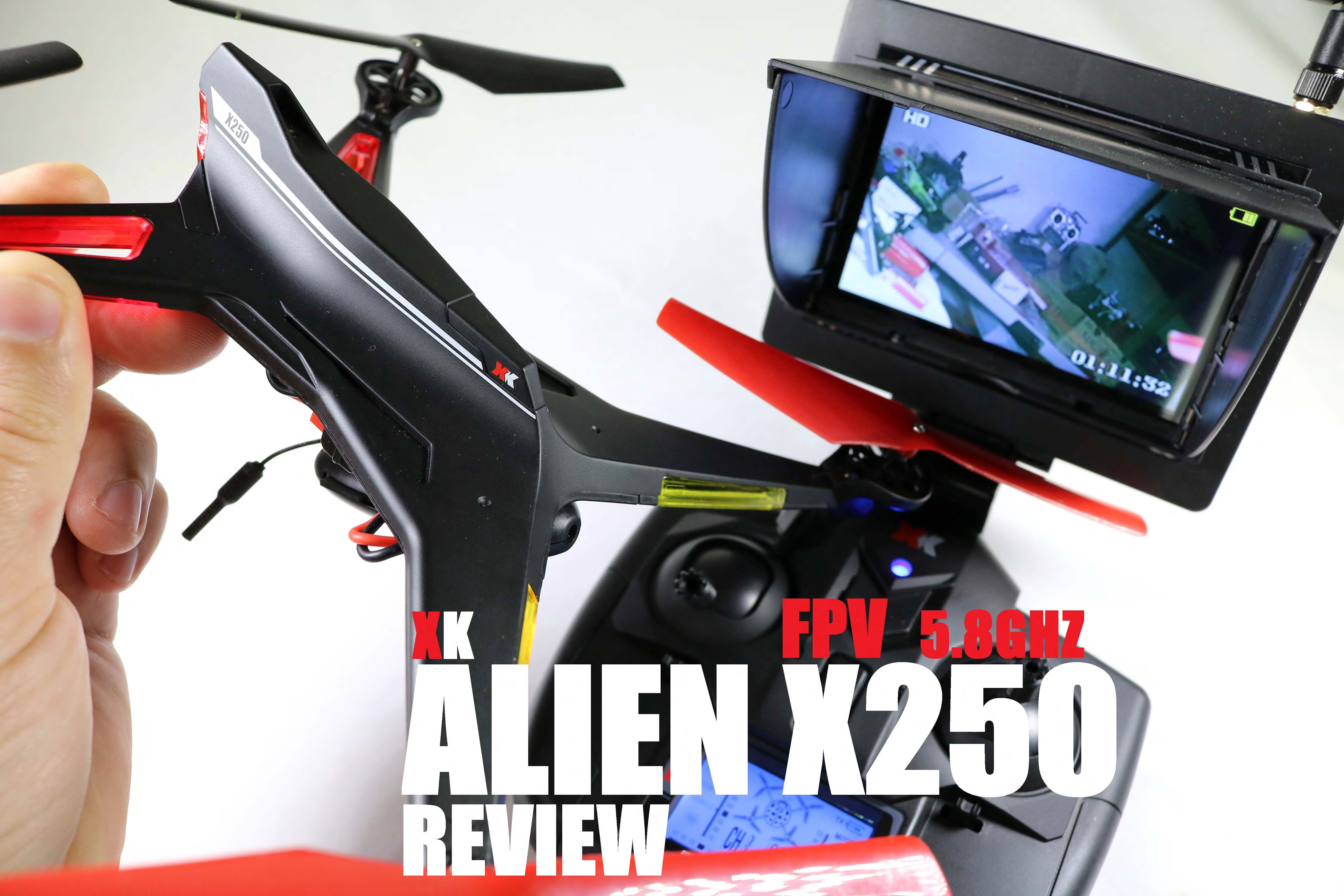 XK ALIEN X250 FPV 5.8ghz Quadcopter Review – [Unbox, Inspection, Setup]
