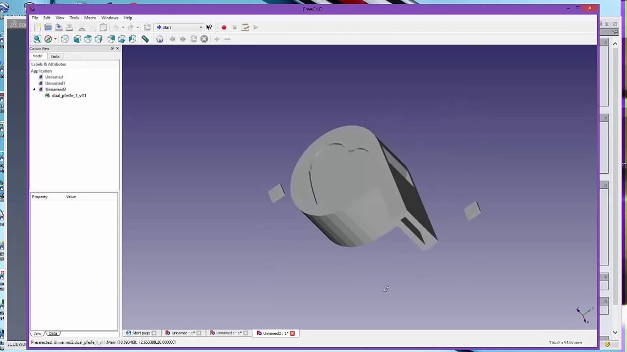 Edit a 3D STL from Thingiverse with solidworks and FreeCAD