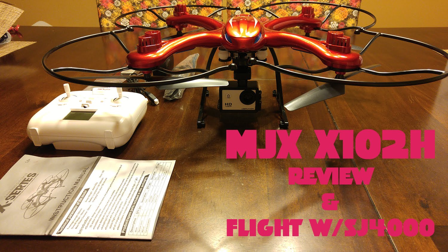 MJX X102H Large Altitude Hold Camera Quadcopter