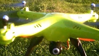 Syma X5HW WIFI FPV RC Quadocpter Altitude Hold Drone FLIGHT REVIEW