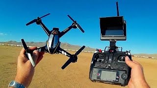 XK X252 5.8 Ghz FPV 3D Acro Sport Drone Flight Test Review