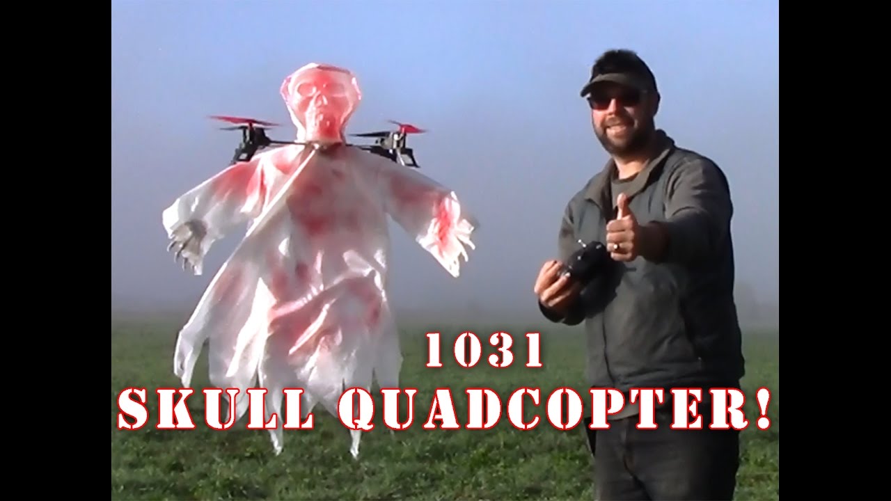 1031 Skull Halloween Quadcopter FLYING Review PT2