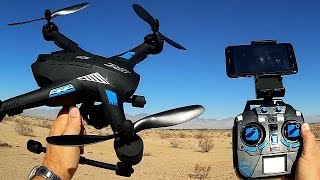 JJRC H26WH Large FPV Altitude Hold Drone Flight Test Review