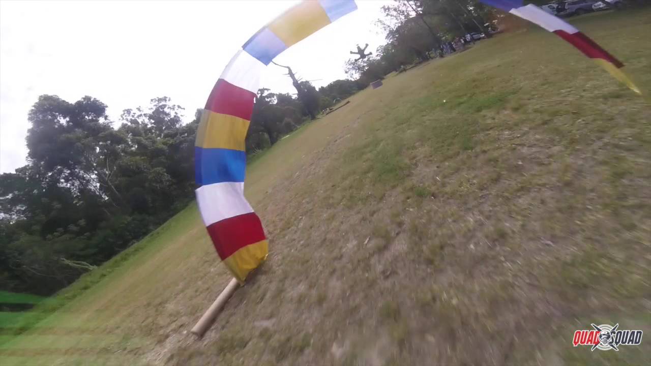 RAW Racing Quadcopter speed runs with crashes as always