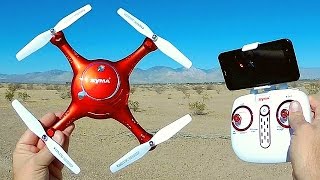 Syma X5UW Altitude Hold Camera Drone Flight Test Review