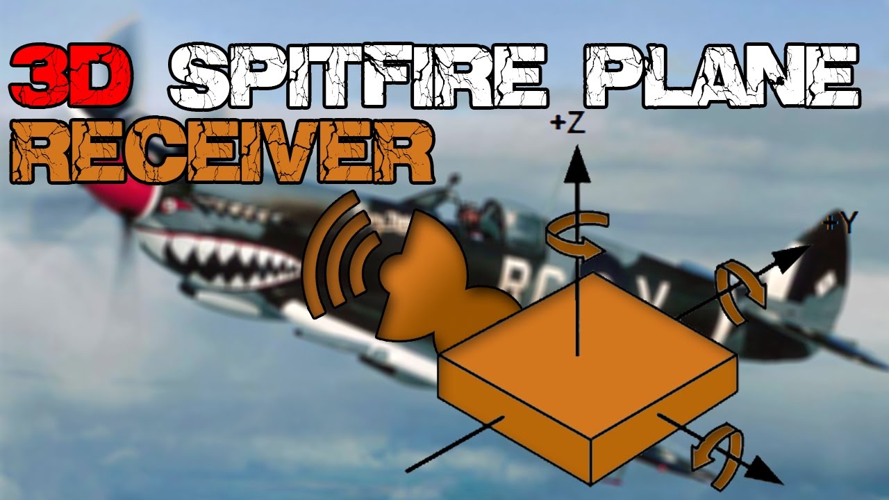3D printed Spitfire plane – NRF24 Receiver + Multiwii + MPU6050
