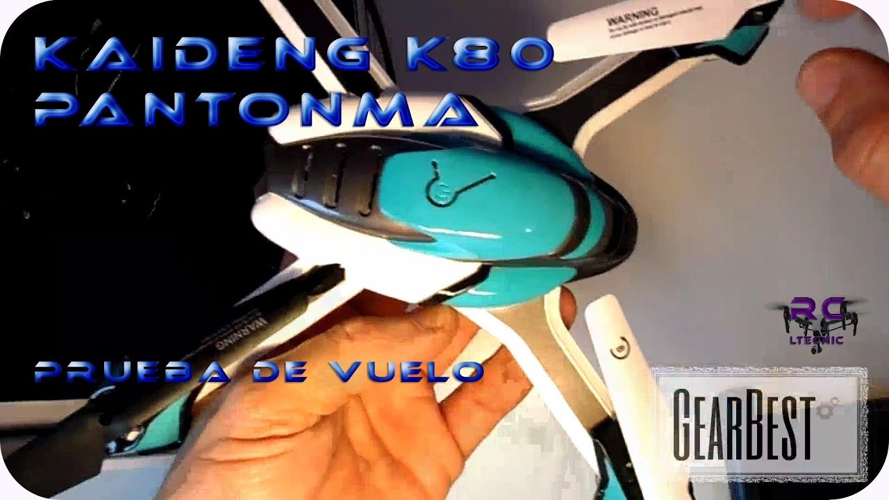 DRONES, KAIDENG K80 PANTONMA VUELO GEARBEST En español