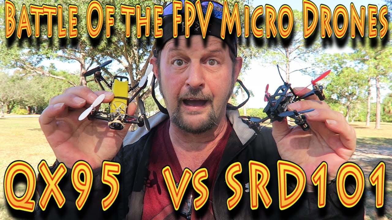 Battle of the FPV Micro Racing Drones Eachine QX95 vs SRD101 (12.10.2016)