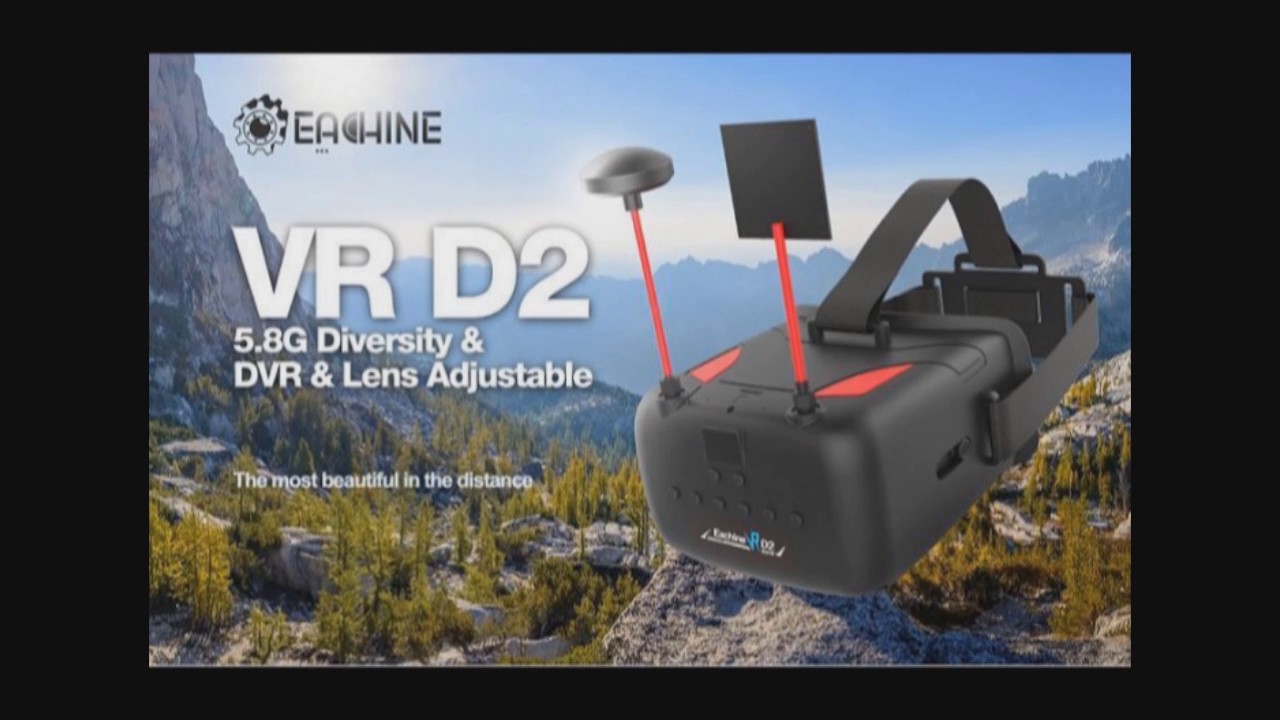Eachine VR D2, Diversity FPV Goggles Parte 1
