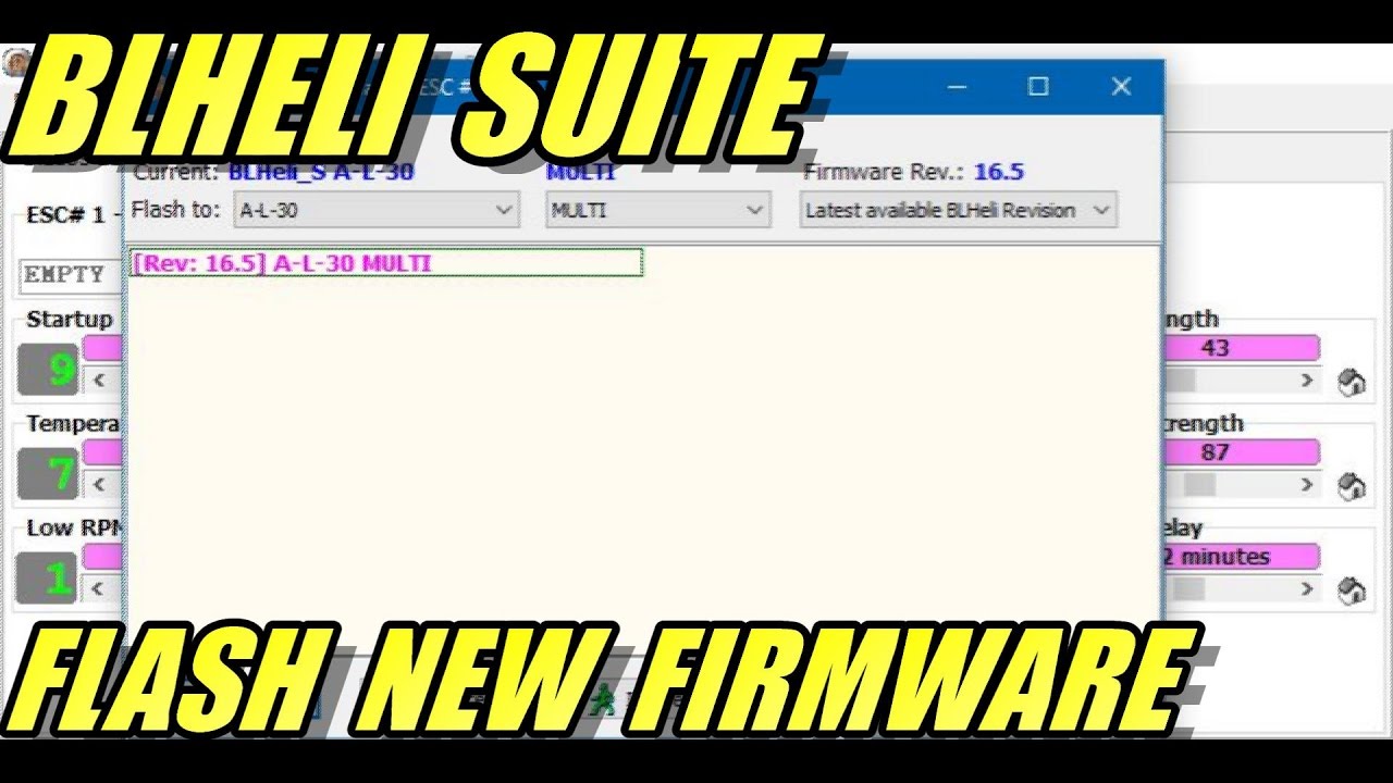 Flash ESC Firmware Using BLHeli Suite