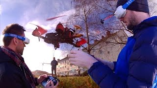 Flying racing drones in FPV and POV with SebIlves