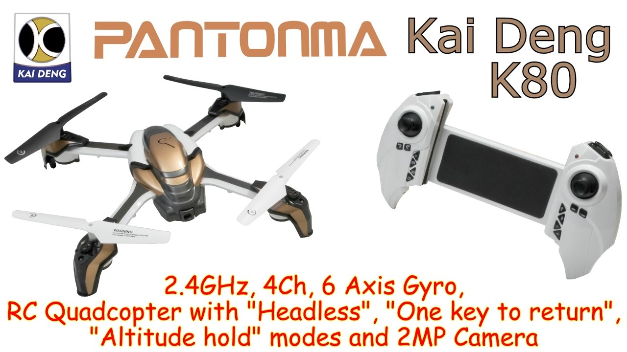 KAI DENG K80 Pantonma 2.4GHz, 4Ch, 6 Axis Gyro, Wi-Fi FPV RC Quadcopter with Headless and 2MP Camera