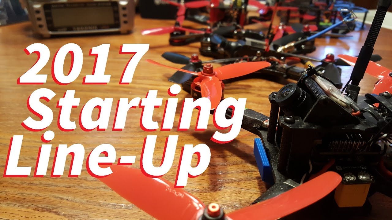 2017 Drone Racing Equipment Starting Line Up