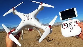 Syma X8SW Large Altitude Hold FPV Drone Flight Test Review