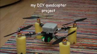 homemade 450 size quadcopterdrone with nrf24l01