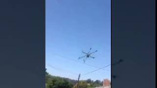 Liveforphysics Giant Drone Crash