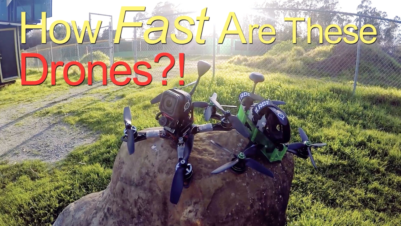 Speed Testing Drones on The Track