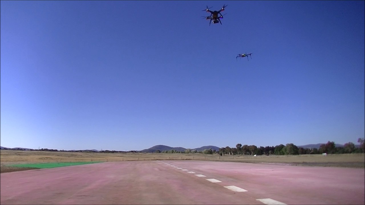 Drone Follows Drone with Mission Planner