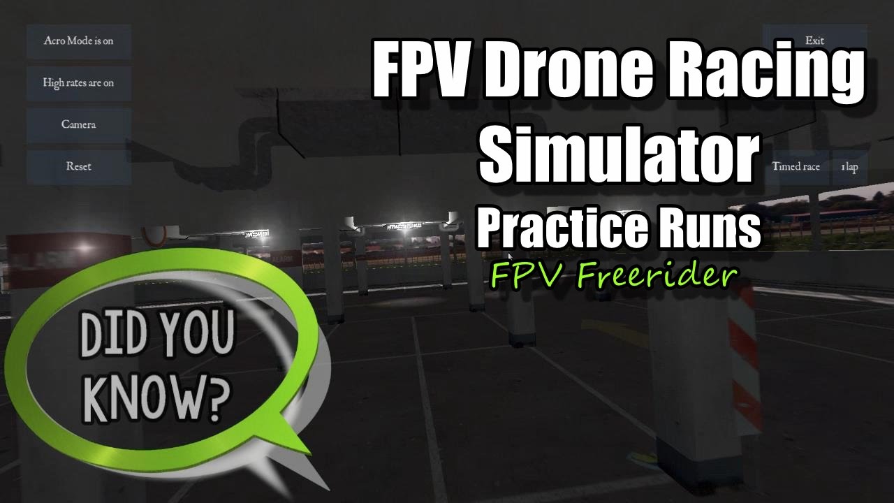FPV Drone Racing Practice with Commentary – Acro Mode – FPV Freerider Drone Racing Simulator