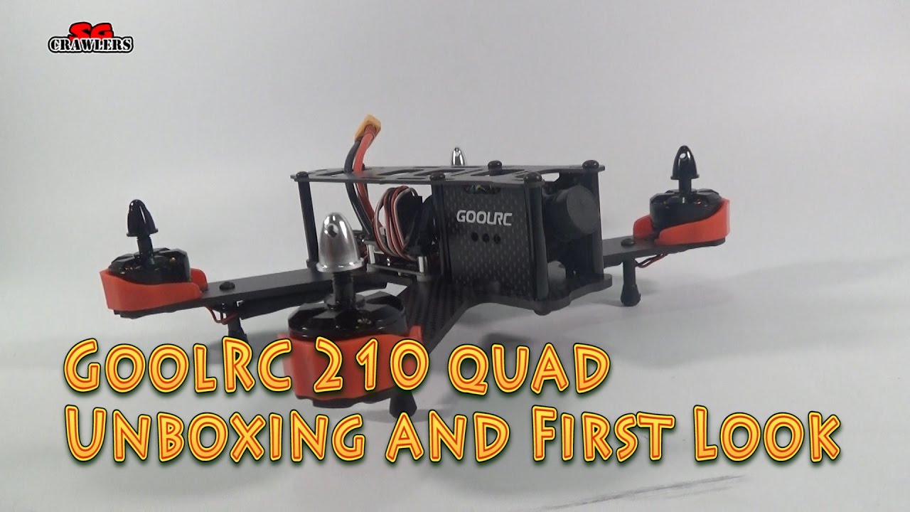 GoolRC 210 CC3D 5.8G FPV Racing Drone Quadcopter with 700TVL Camera unboxing and first look