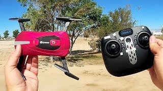 Eachine E52 Folding Selfie Drone Flight Test Review