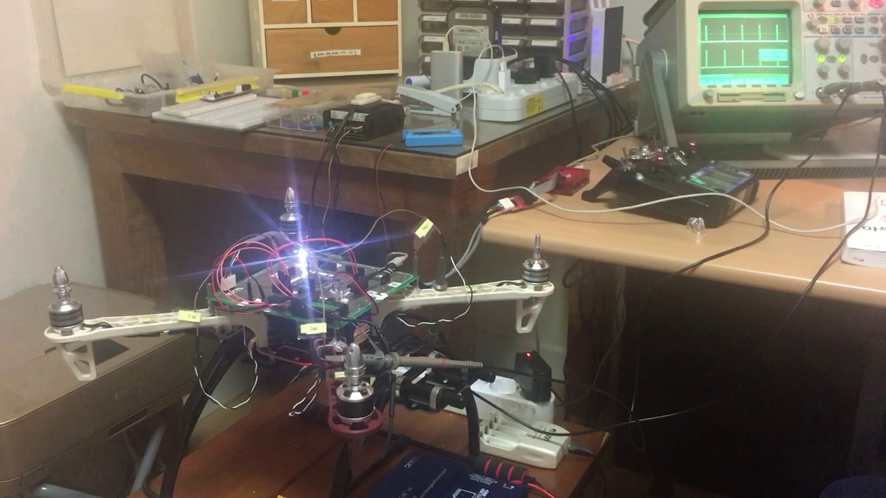 quadcopter pwm esc motor test