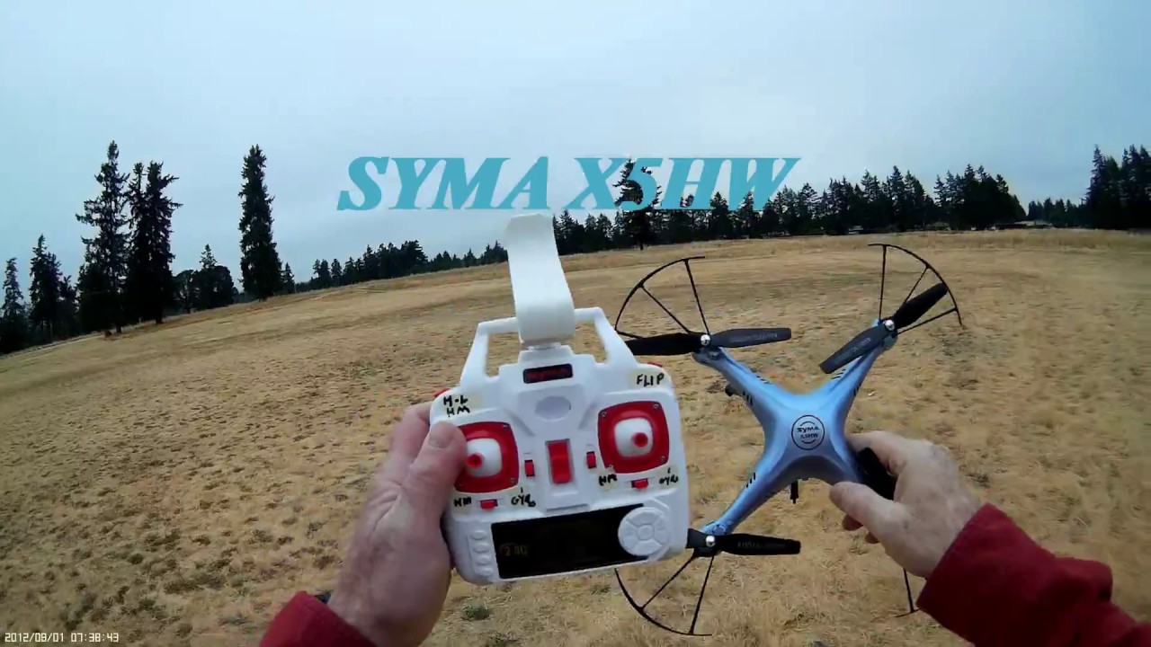 Syma X5HW Quadcopter Altitude Hold Function ( Auto Hover) Quadcopter Drone Flight Review
