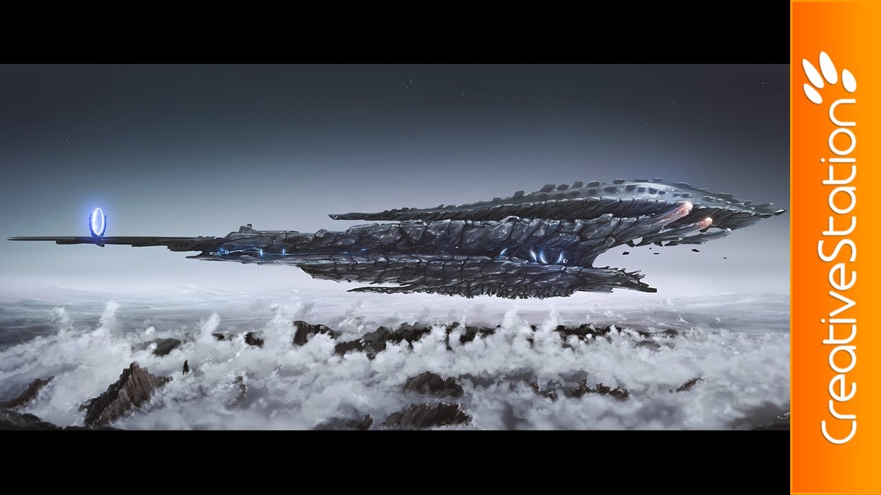 The Alien Ship – Speed Painting (Photoshop) | CreativeStation