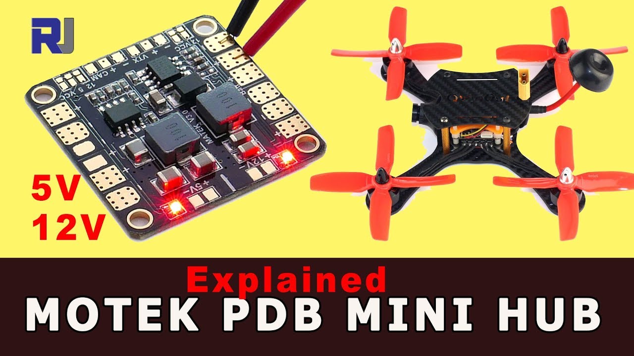 Matek PDB Mini Hub for Quadcopter, FPV, VTX explained