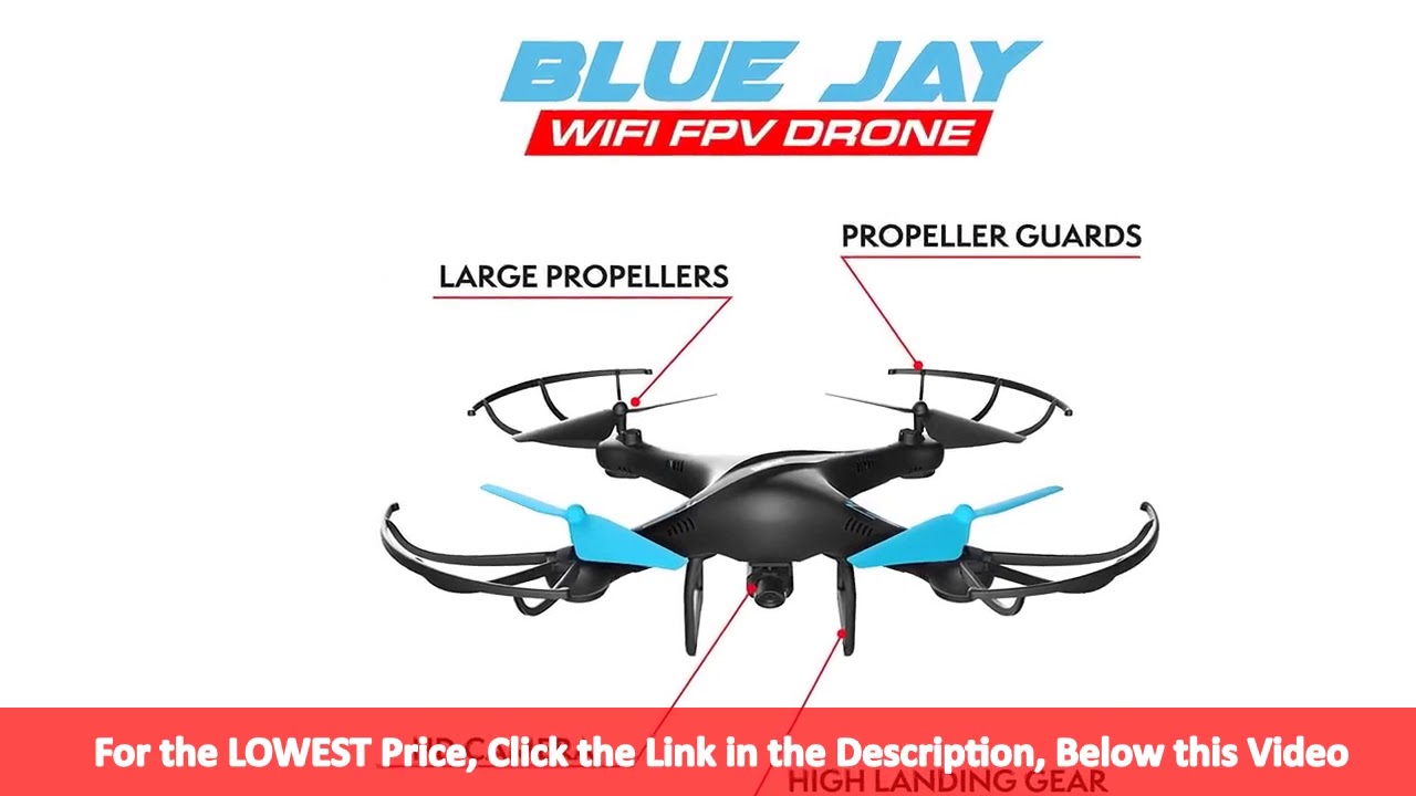 Cyber Monday 2017 BEST SELLER | Drone w Camera Live Video | U45W Blue Jay HD Drones Kids Adults