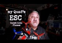Quadcopter burst into flame with trail of smoke. Failed ESC – EMAX Bullet 30A
