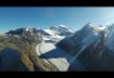 Parrot Disco Drone Flight 1000m up in Alps Mountain Glacier at 3200m altitude