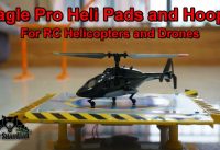 Micro Electric RC Bell 222 Airwolf Helicopter with Eagle Pro Heli Pads