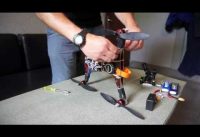 folding video quadcopter with APM 2.6