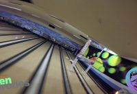Drone racing in a bowling alley?