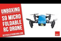Unboxing Gearbest S9 Micro Foldable RC Drone – RTF – BLUE STANDARD VERSION