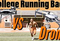 College Football Player Races SUPER FAST Drone Can’t Believe it | +GoalUp Behind the Scenes