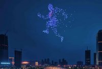 500 drones create stunning light show on AI-driven future