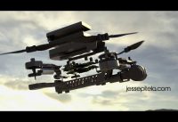 Drone In-Flight Exploded View Product 3D Rendering by Jesse Pitela CGI Studio