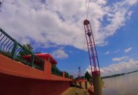 Evansville Indiana Riverfront FPV racing drone footage