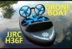 Makerfire JJRC H36F Terzetto Vehicle Boat 3 in 1 RC Quadcopter 2 Speed Mode 3 Batteries